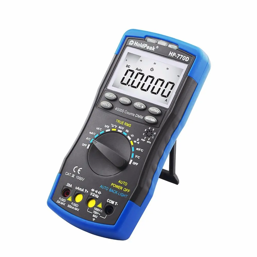 HoldPeak HP-770D 40000 Counts True RMS Multimeter Auto Range High Precision Ohm - Image 3