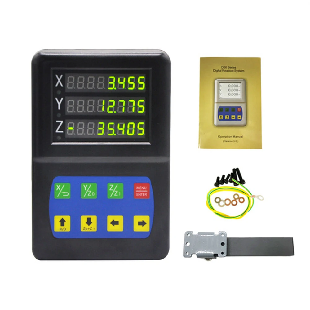 EU Direct 2/3 Axis Mini LED Digital Readout | 0.1um Resolution for Lathe Milling | 100-500mm Linear Scale - Image 2