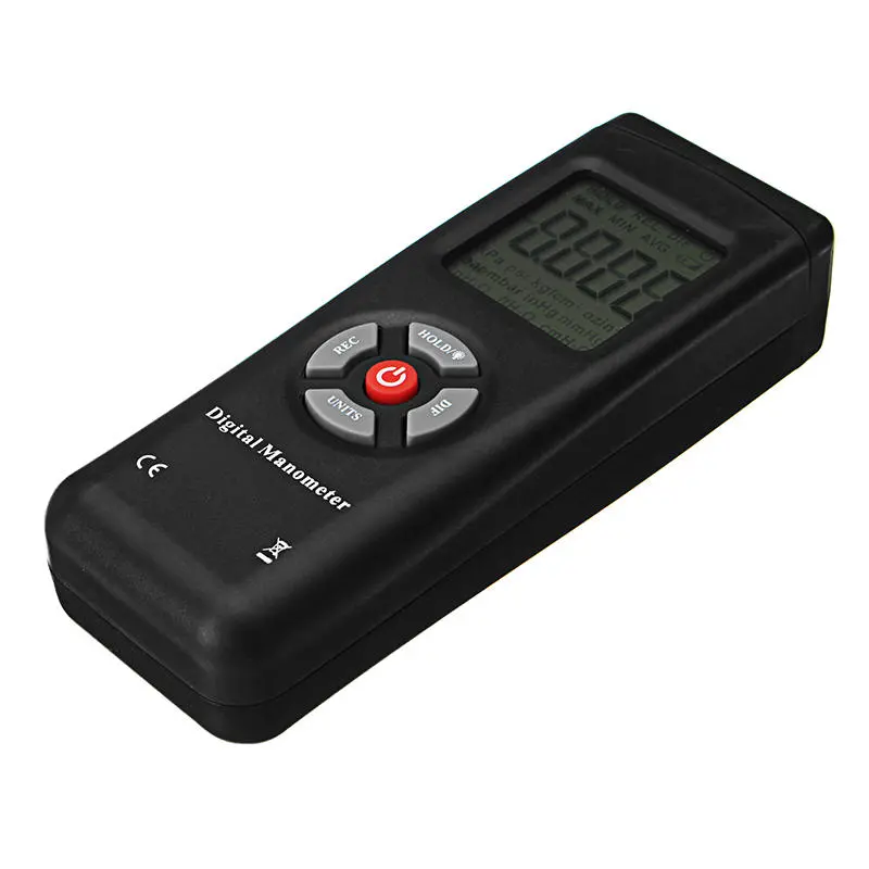 TL-102 Digital Manometer | 10Psi Air Pressure Meter with LCD & Data Hold - Image 4