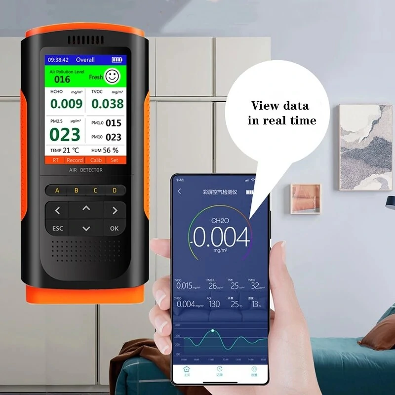 LCD Portable Formaldehyde Tester - Air Quality Monitor for Indoor Pollution & Dust - Image 4
