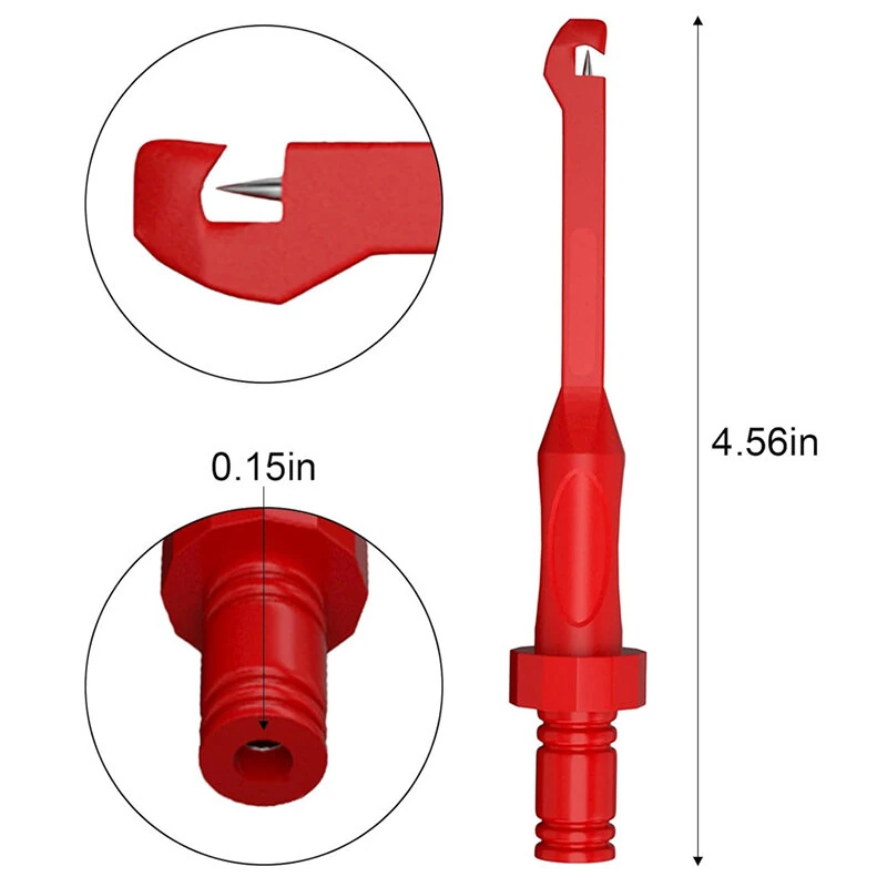 SG1016 4mm Banana Plug Multimeter Test Probes | Nickel Plated Brass Wire Piercing Tools - Image 3