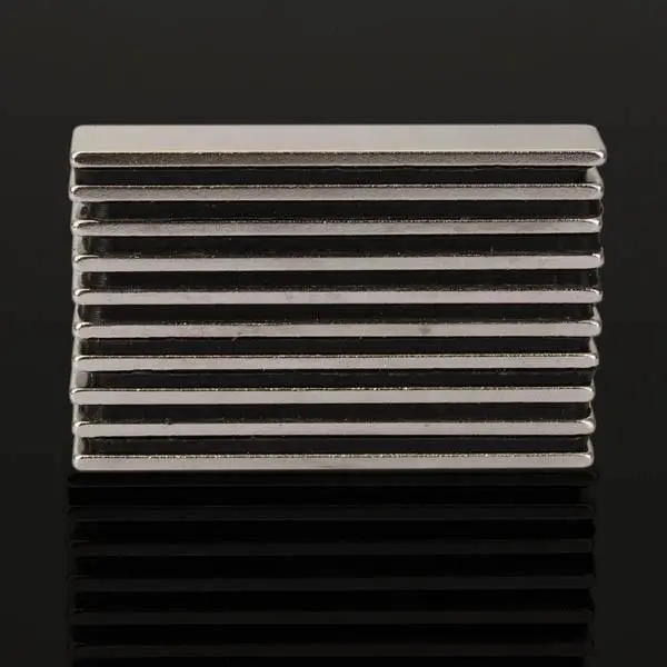 N48 Super Strong Block Magnets - 10pcs 50x10x2mm Rare Earth Neodymium - Image 3