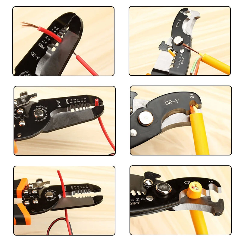 Multifunctional Cable Crimper - Wire Stripper Cutter & Scissor Pliers Tool - Image 5