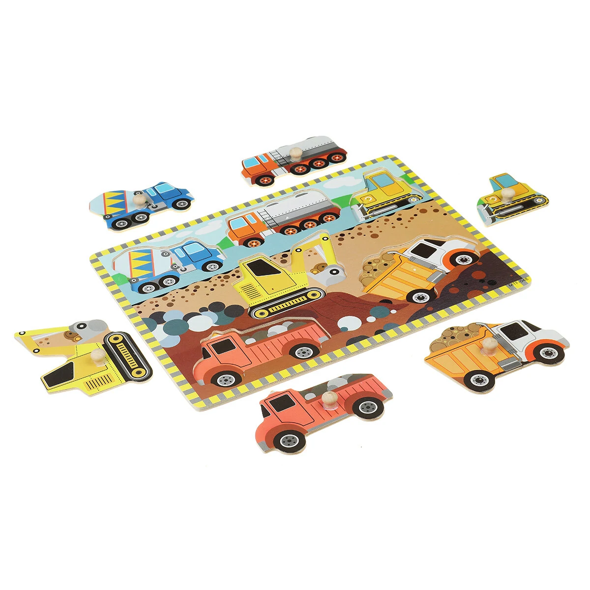 Wooden Peg Puzzle - Educational Toy for Baby Toddler Preschool - Image 3