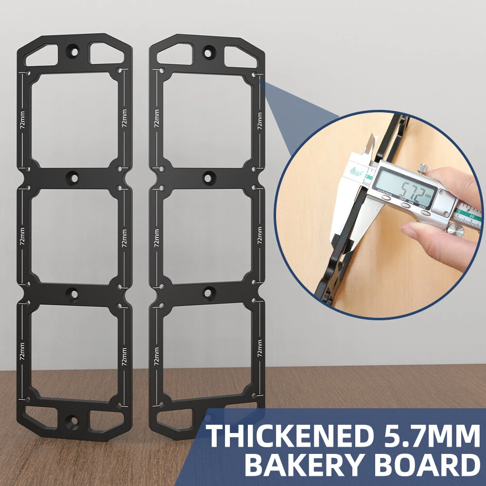 Aluminum Alloy Hole Template - 86 Type Socket Box Jig for Wood & Switch Openings - Image 3