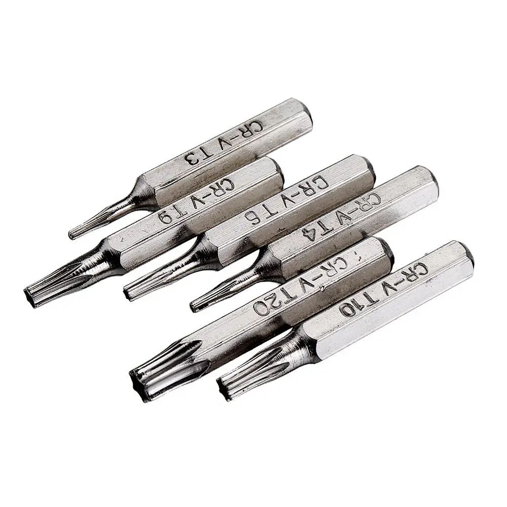 Drillpro 10pcs 4mm CR-V Screwdriver Bit Set | Torx & Slotted | Phone Repair Kit - Image 5