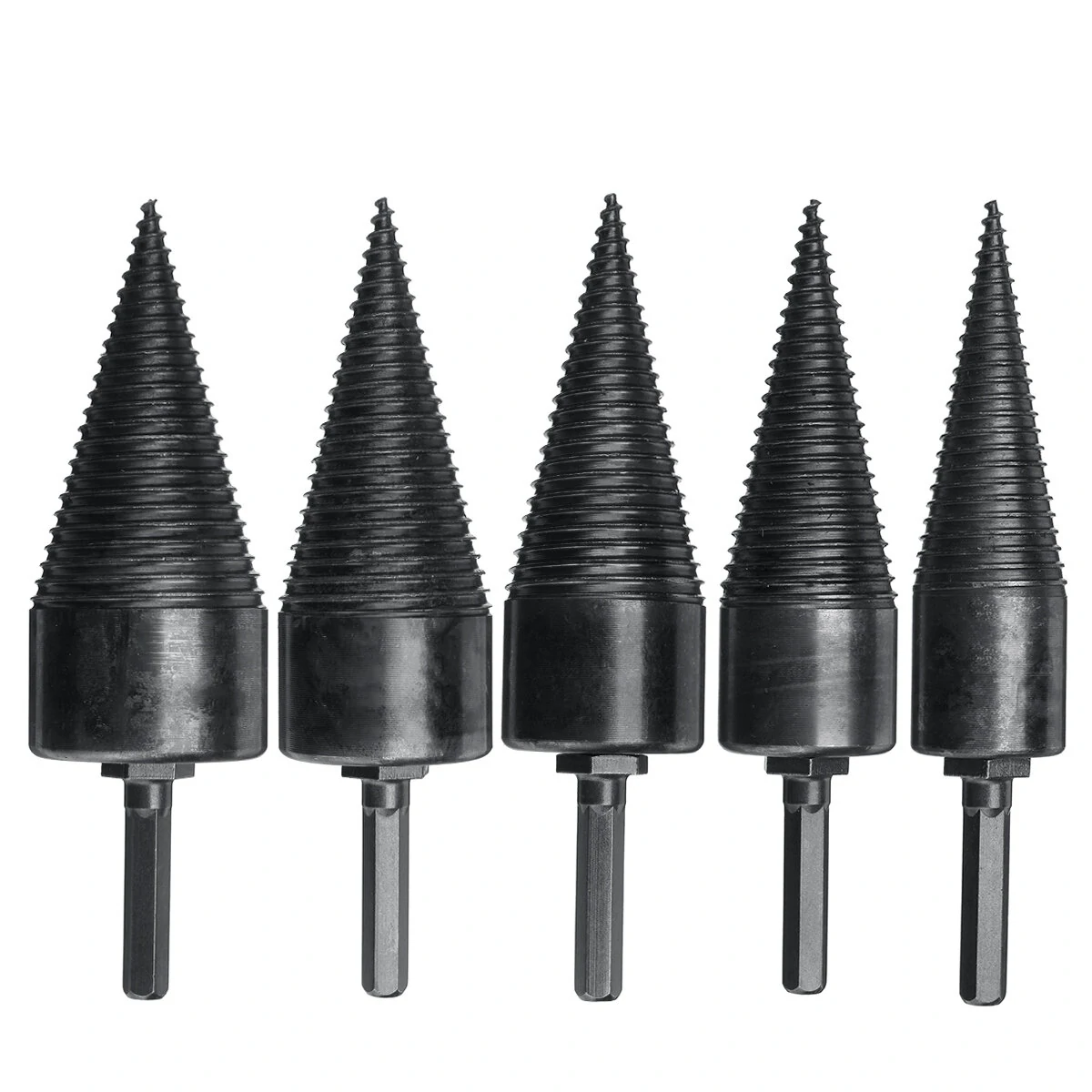 Firewood Splitter Drill Bit - Hex Shank Wood Splitting Cone Reamer | Router Bit - Image 4
