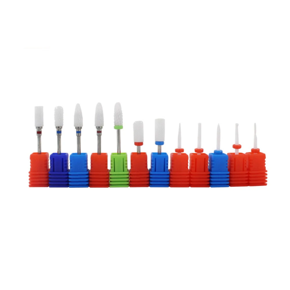 5/12Pcs Ceramic Nail Drill Bits for Electric Manicure Machine | Rotary Nail Files - Image 2
