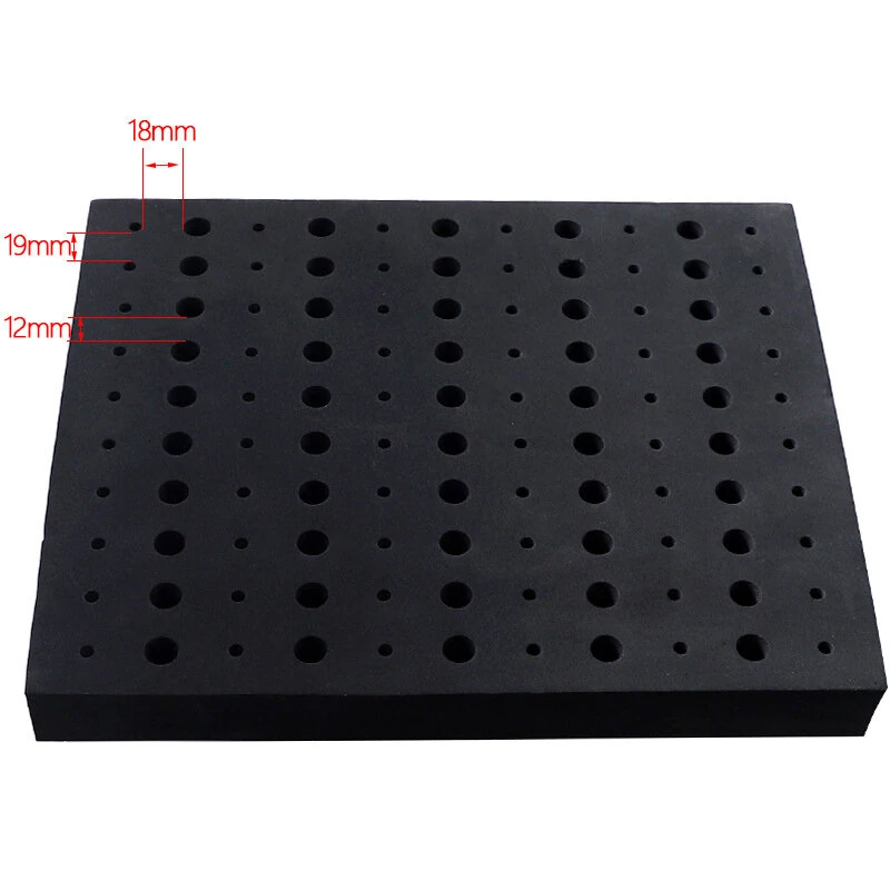 RUITOOL Router Bit Storage Tray - Holds 110 Bits for 1/2 & 1/4 Inch Shanks | High-Density Foam - Image 4