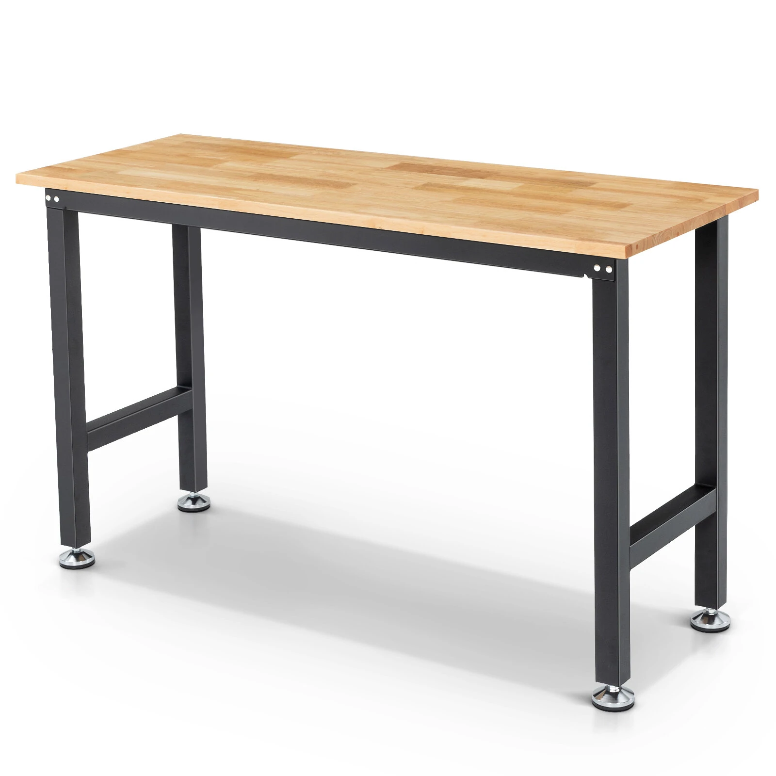 ENJOYWOOD 60 Inch Heavy Duty Workbench - Rubberwood Top Workstation for Woodworking Shop - Image 2
