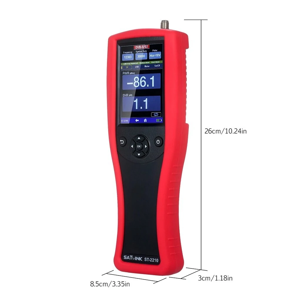 SATLINK ST-2210 DVB-S2 Satellite Meter - 3.95 Inch Touch Screen Signal Finder - Image 2
