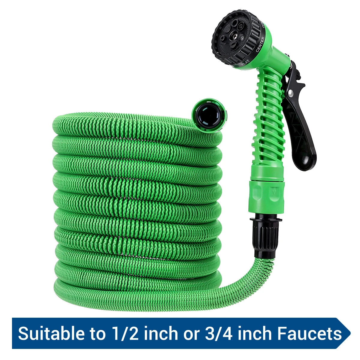 Drillpro LYF-1023 High-Pressure Expandable Water Pipe | 6x9.5mm Latex Polyester | 1/2 3/4 Quick Connectors - Image 2
