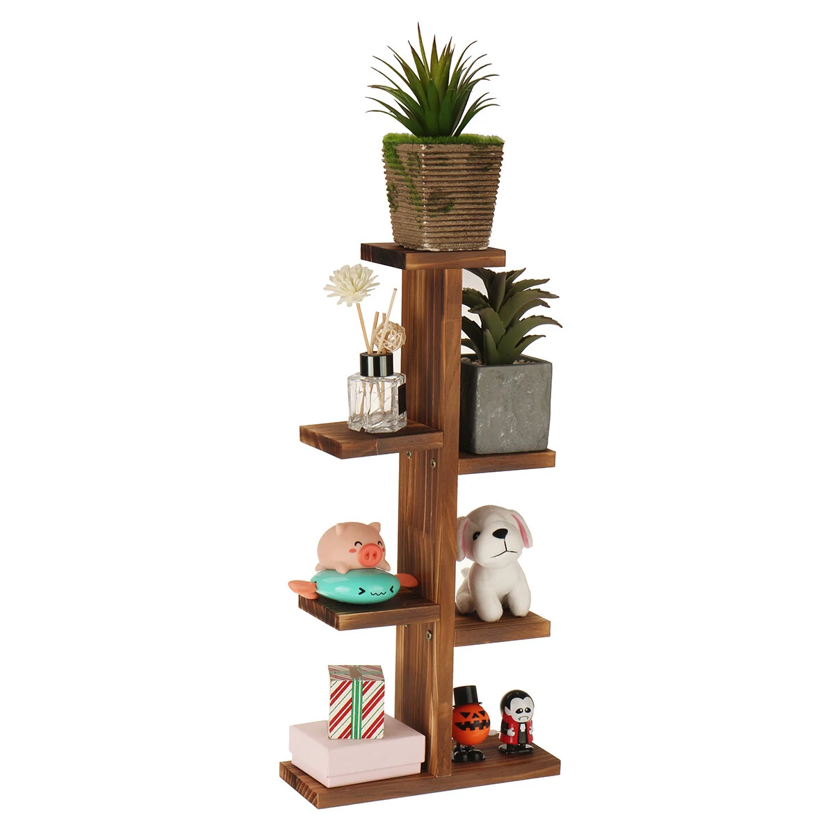 Fashion Multi-Tier Wooden Plant Stand - Indoor Outdoor Flower Display Rack - Image 4