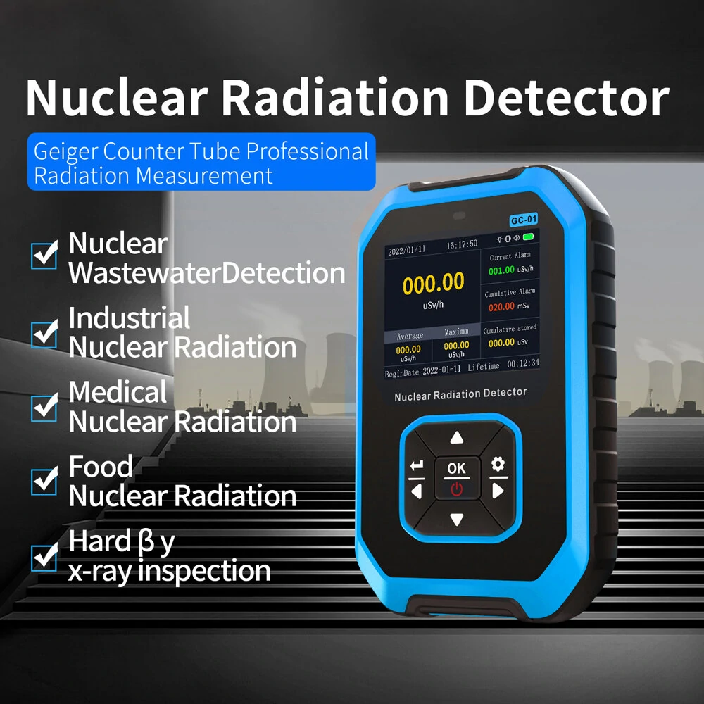 FNIRSI GC-01 Geiger Counter - Nuclear Radiation Detector & Dosimeter for X-ray Gamma Beta - Image 2