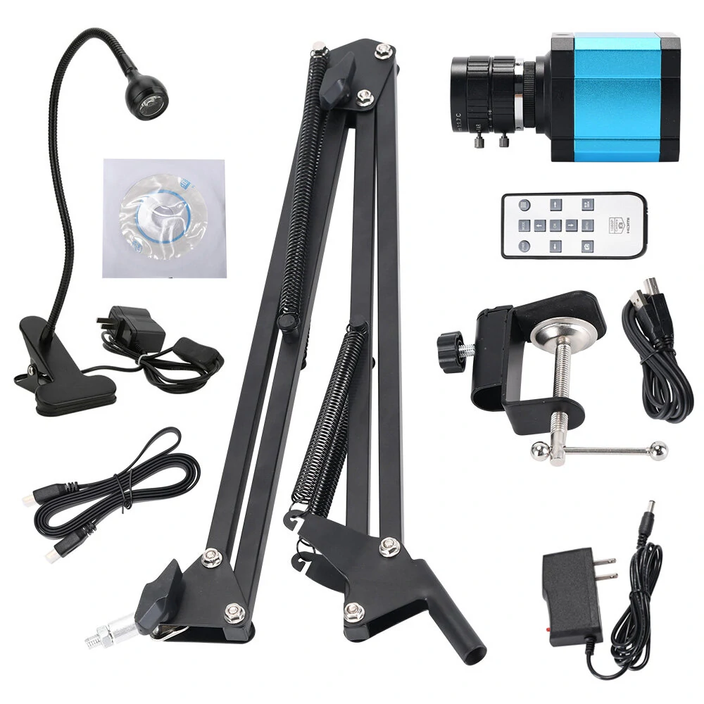 48MP USB Microscope Camera - 1080P 2K Video Recorder | Manual Zoom & IRIS Lens - Image 2