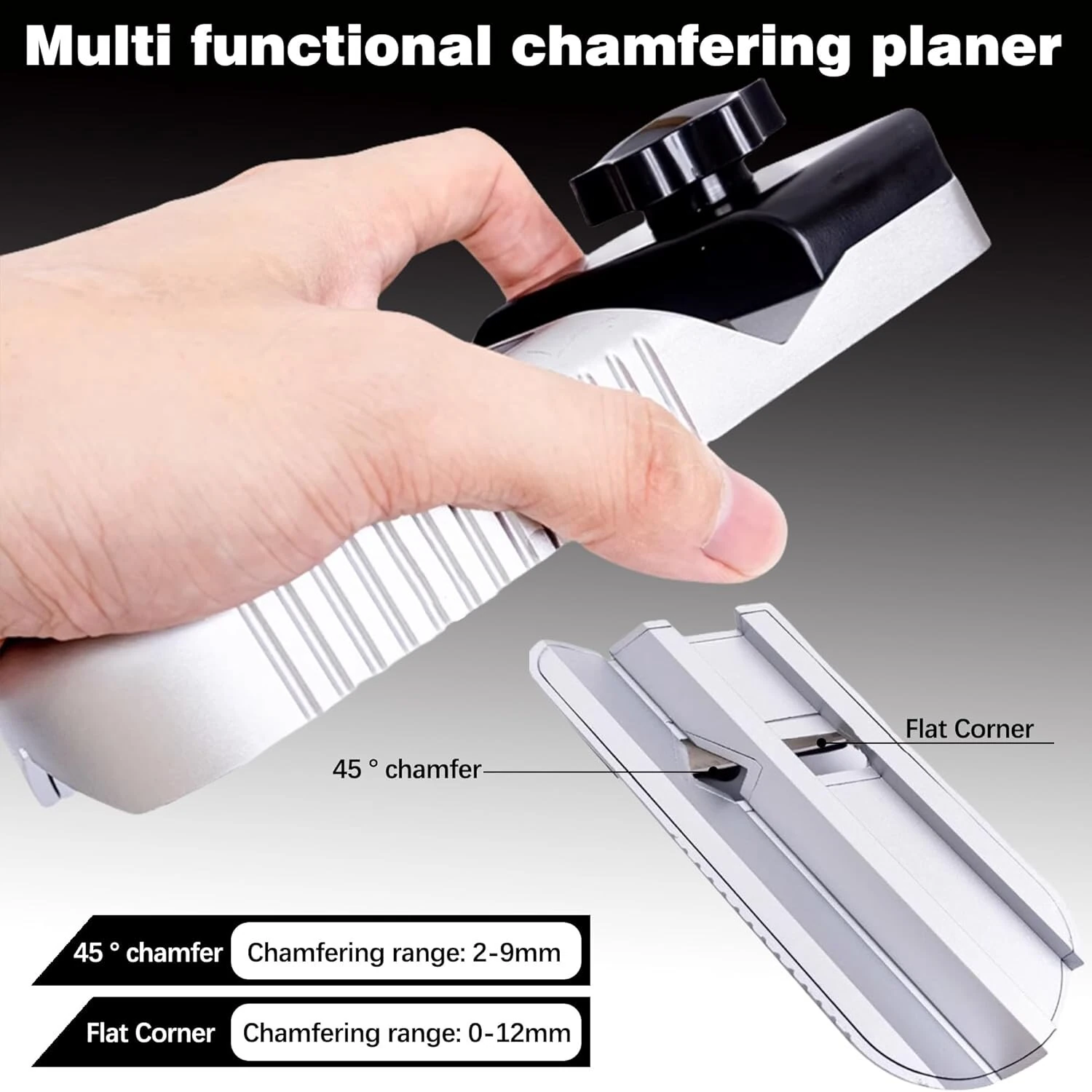 Plasterboard V Chamferer 45° 90° Trimming Tool | Manual Fast Cutter with 10 Blades - Image 2