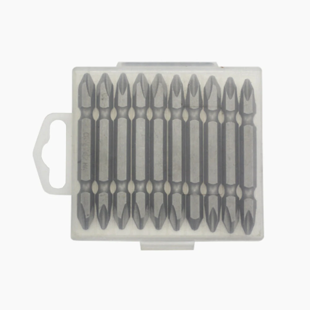 10Pcs PH2 Screwdriver Bits - 65/110mm S2 Steel Magnetic Double-ended - Image 2