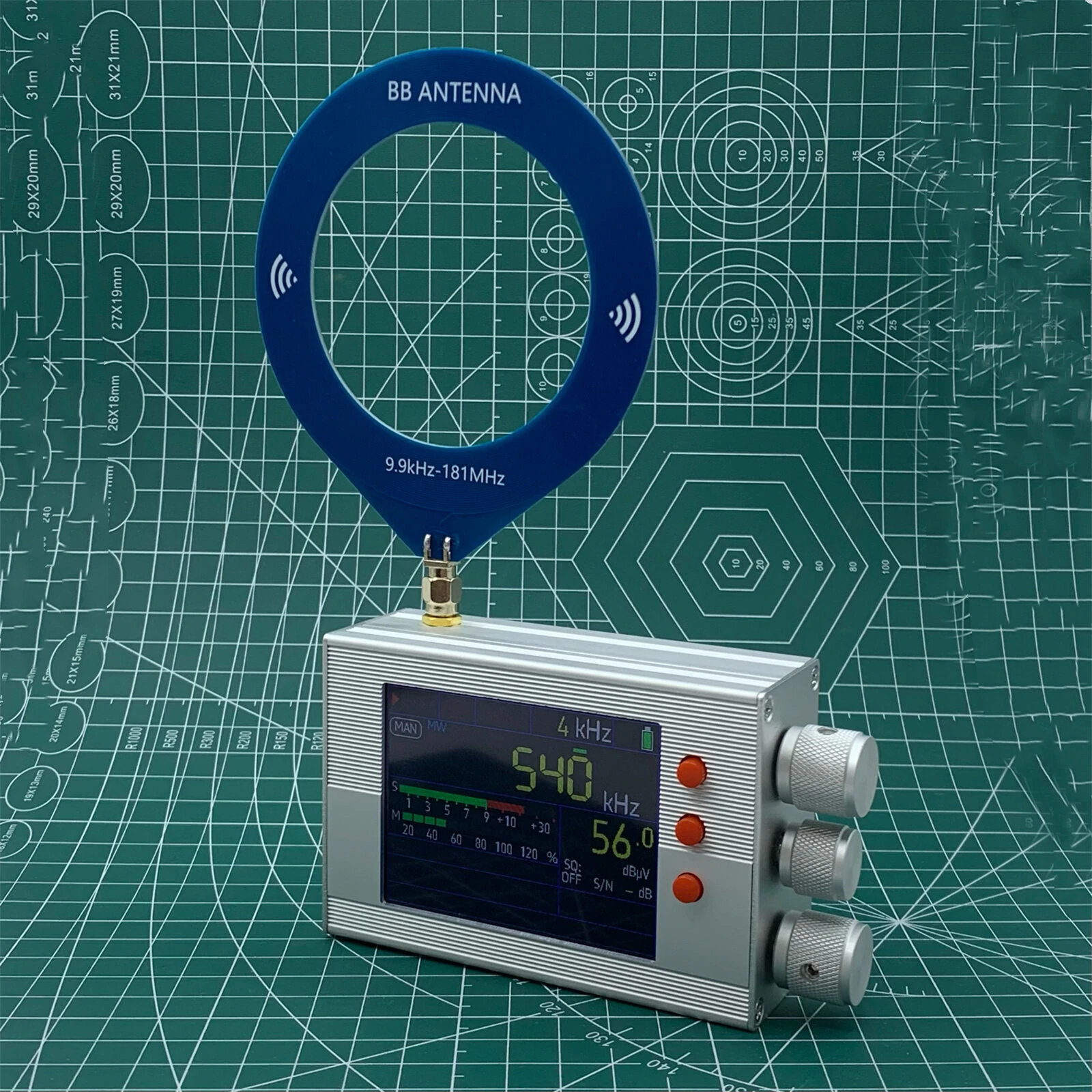 TEF6686 Full Band FM/AM/SW/HF/LW Radio Receiver | Aluminum Housing & Antenna - Image 4