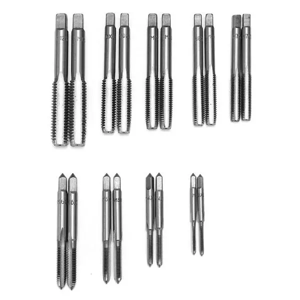 2Pcs M3 to M12 HSS Right Hand Thread Tap Drill Bits | Plug Taps Set - Image 2