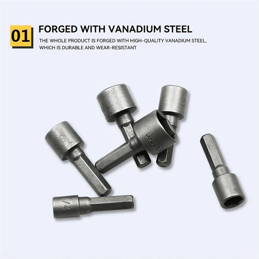 14 Piece Socket Set - Hex Screwdriver Bits for Electric & Pneumatic Tools - Image 4