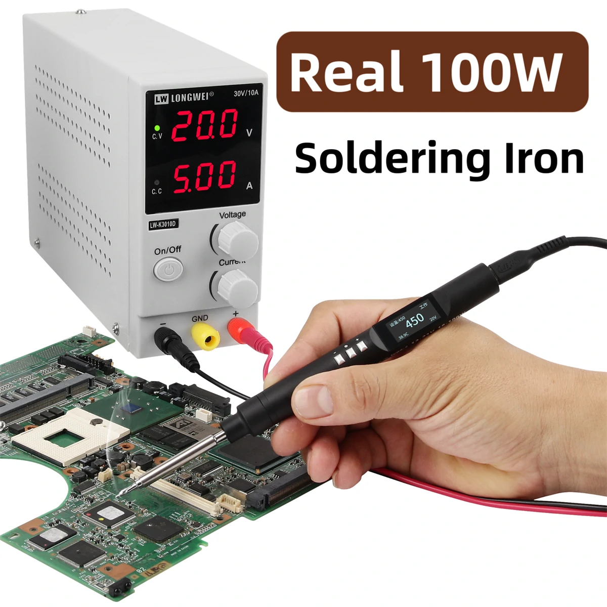 Drillpro PTS200 V2 100W Soldering Iron - Portable Quick Warm-Up | PD3.0 & Firmware Upgradeable - Image 5