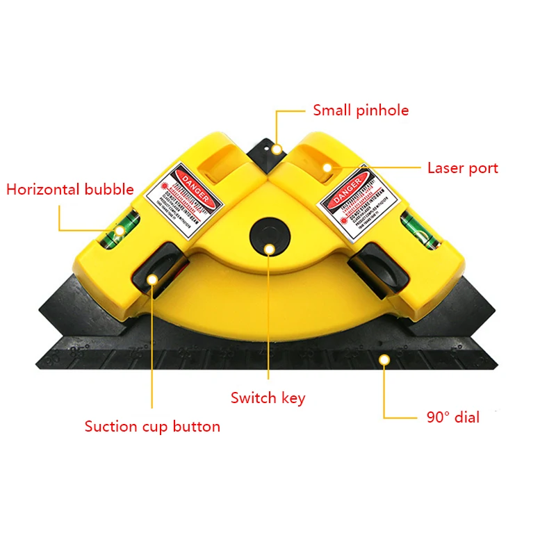 Right Angle 90 Degree Laser Level - High Quality Square Laser Measurement Tool - Image 4