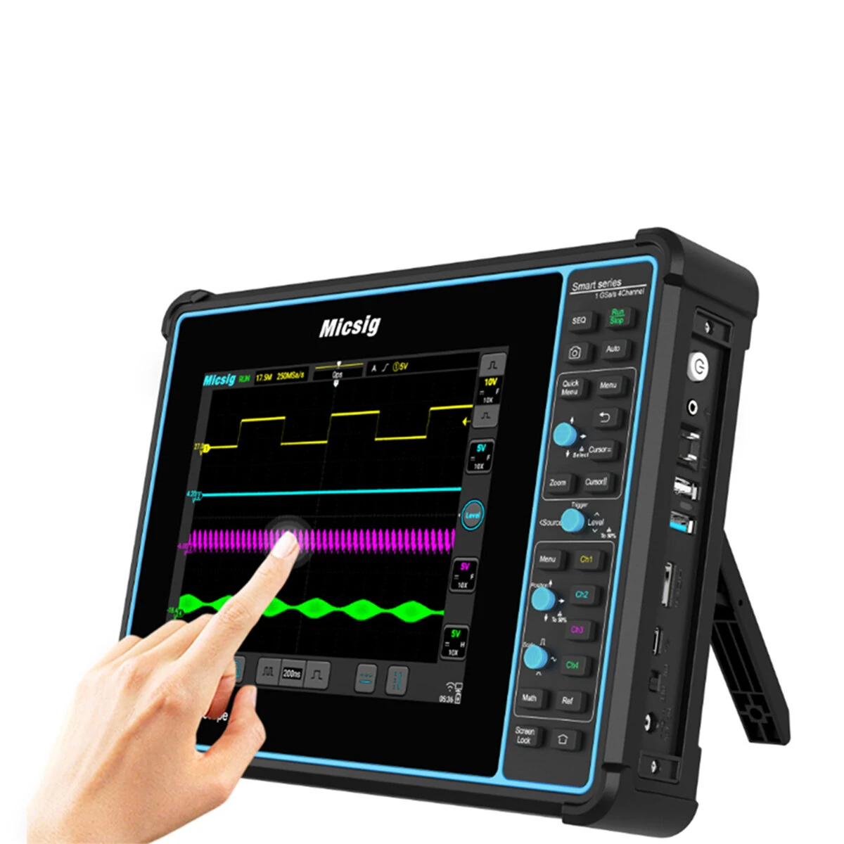 Micsig STO2002 Tablet Oscilloscope | 200MHz 1G Sa/s | 8-inch Touchscreen - Image 5