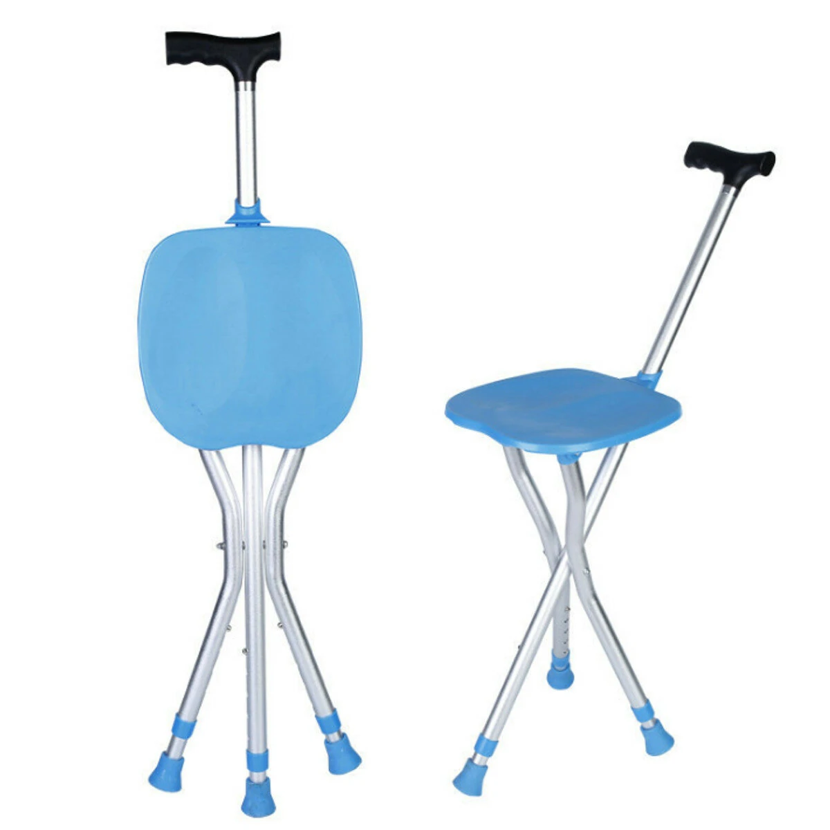 Portable Folding Cane Chair - Aluminium Tripod Hiking Stick with Seat | 200Kg - Image 5