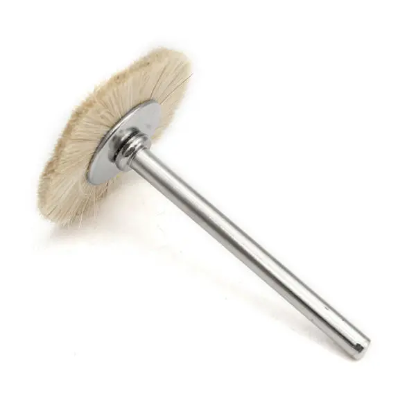Soft White Goat Hair Polishing Wheel Set - 30pcs for Buffing & Shining - Image 3