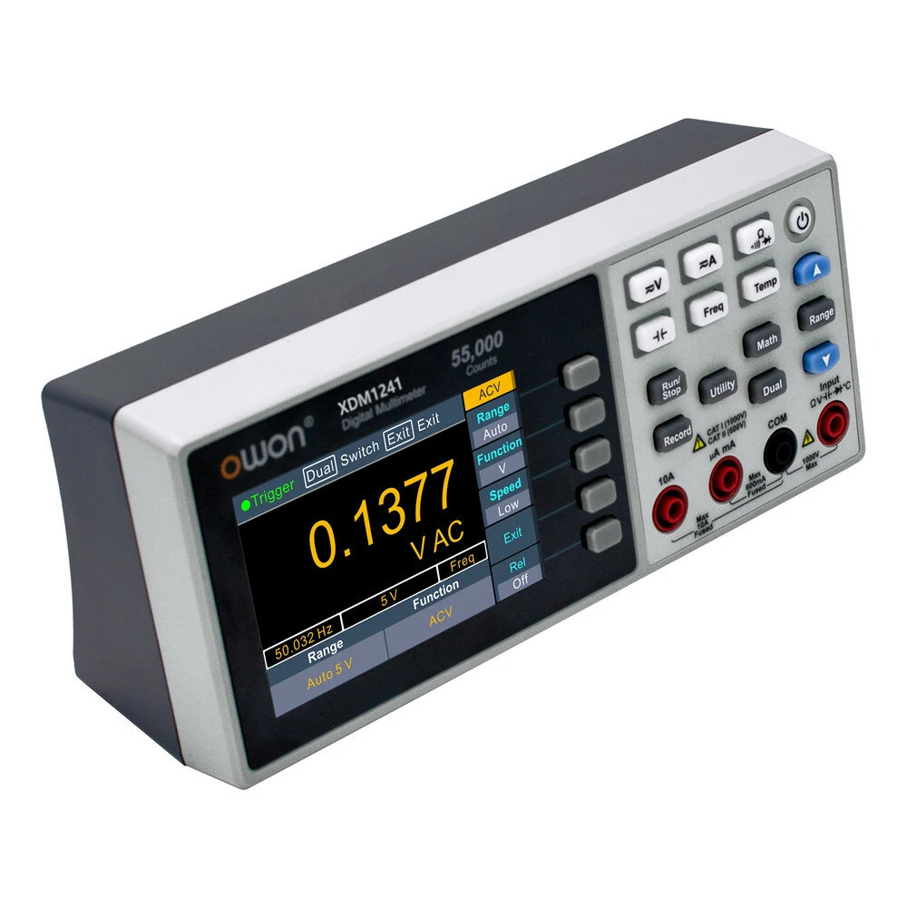 OWON XDM1241 Digital Multimeter - 55000 Counts | 3.5-inch TFT LCD | USB Desktop Meter - Image 3