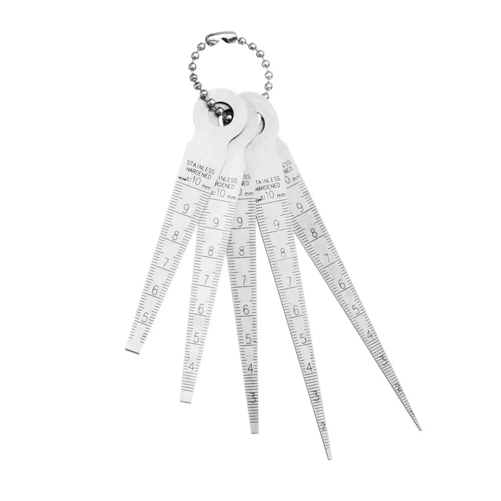 Drillpro 5pcs Stainless Hardened Taper Feeler Gauge | Hole & Aperture Scale - Image 3