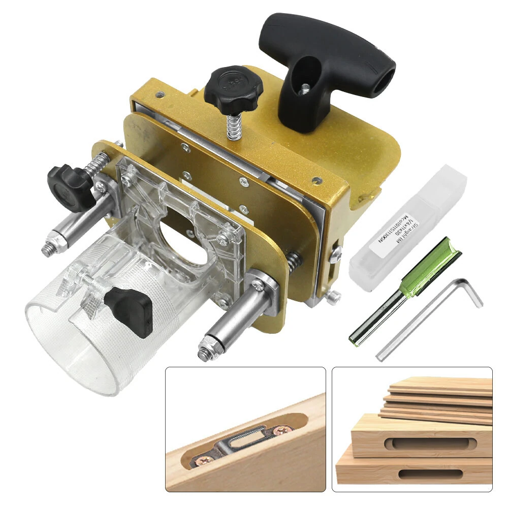 Mortising Jig for 65mm Trimming Machine | 2-in-1 Slotting Bracket & Punch Locator - Image 2
