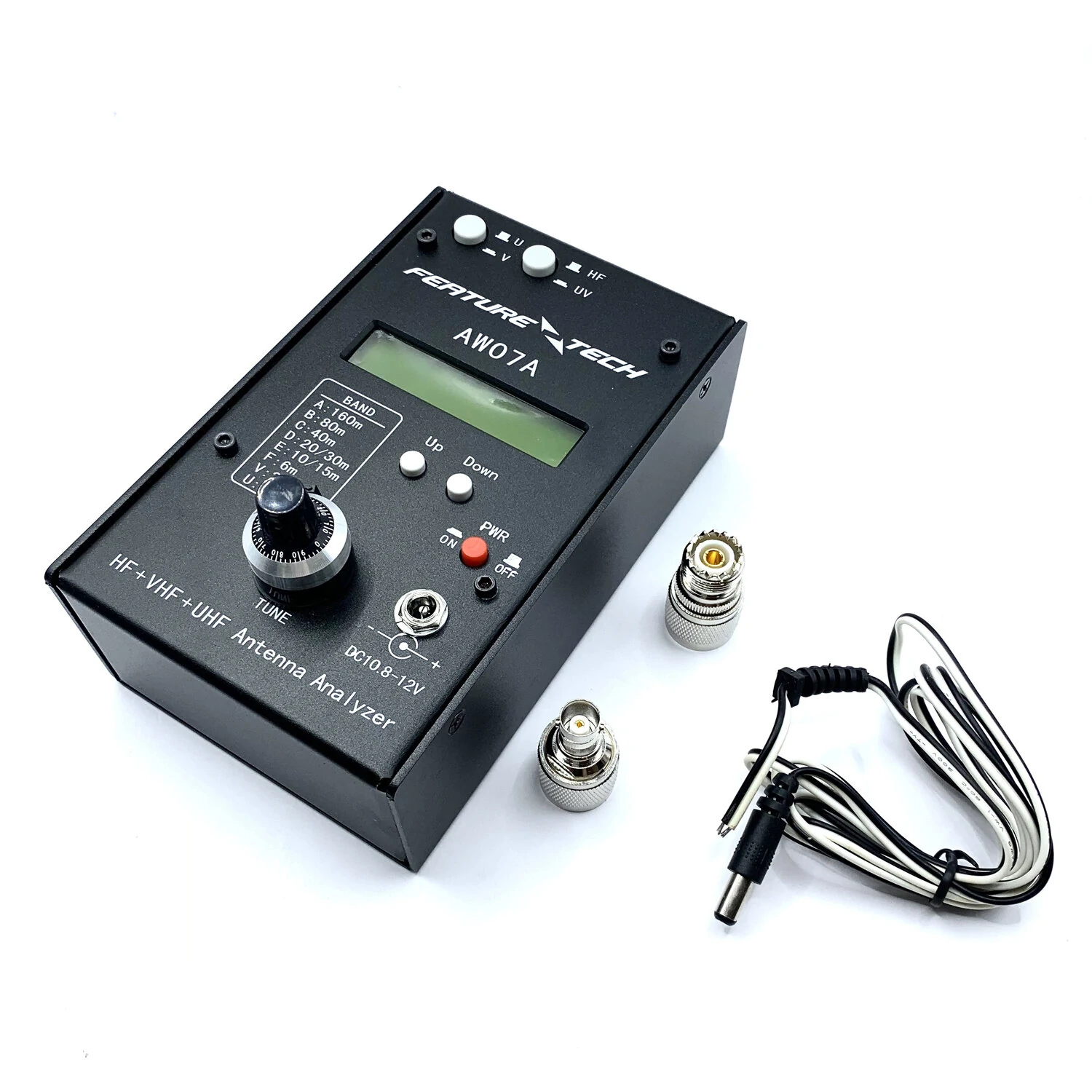 HF UV AW07A Antenna Analyzer - 160M to 490Mhz HF/VHF/UHF - SWR Meter for Ham Radio - Image 3