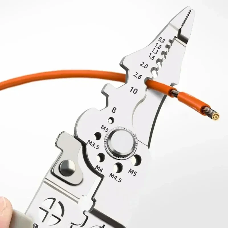 Multi Functional 5-in-1 Wire Stripping Pliers | Cutting Crimping Tool | Non-Slip Handle - Image 2
