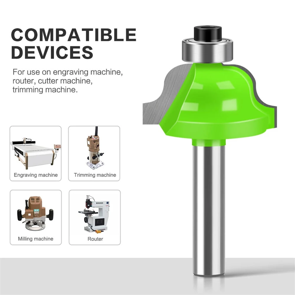 12PCS Router Bit Set - 1/4 Inch Shank Tungsten Carbide for Hardwood & Plywood - Image 2