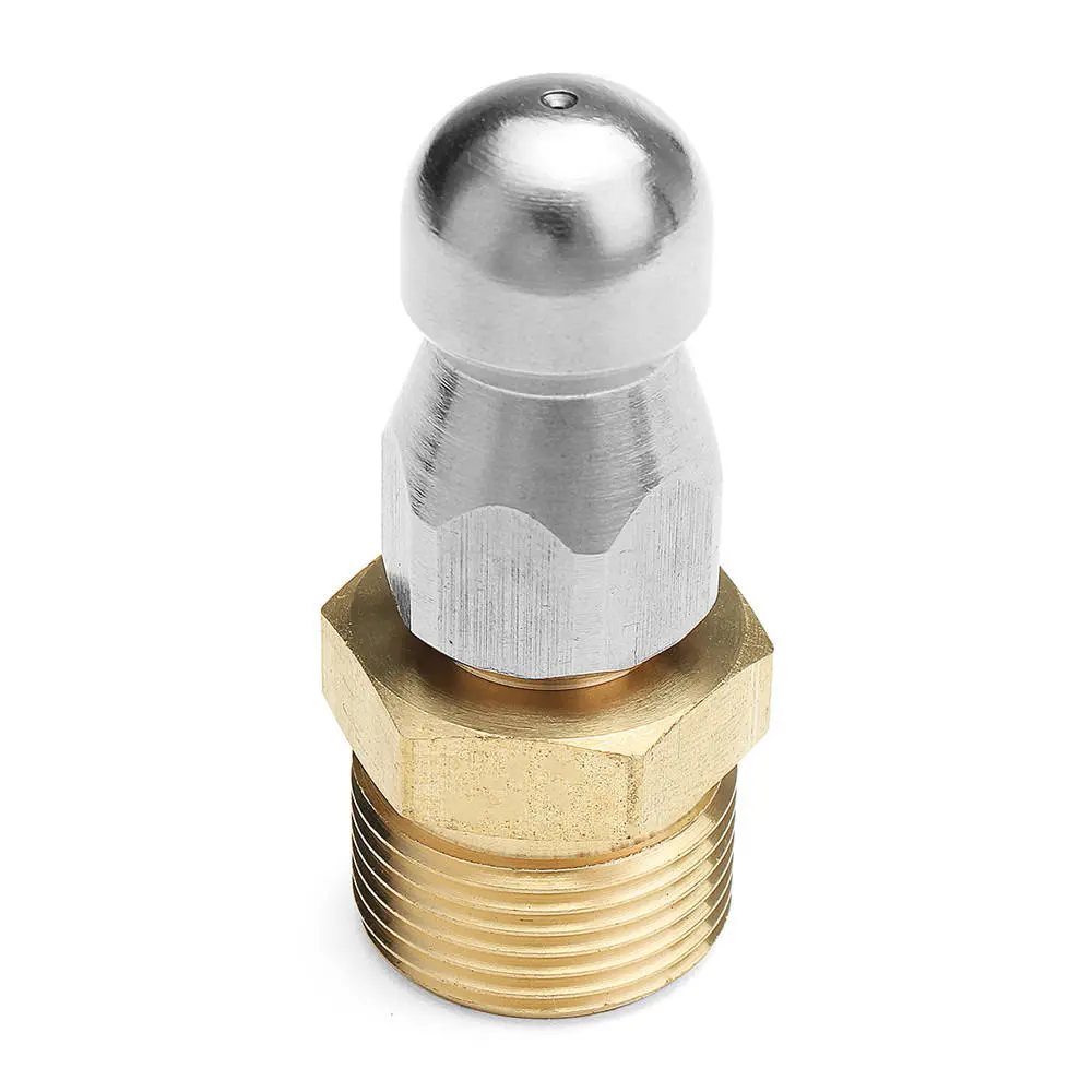 High Pressure Drain Nozzle - 1 Front 3 Rear M22 F14 for Pipe Dredge Cleaning - Image 2
