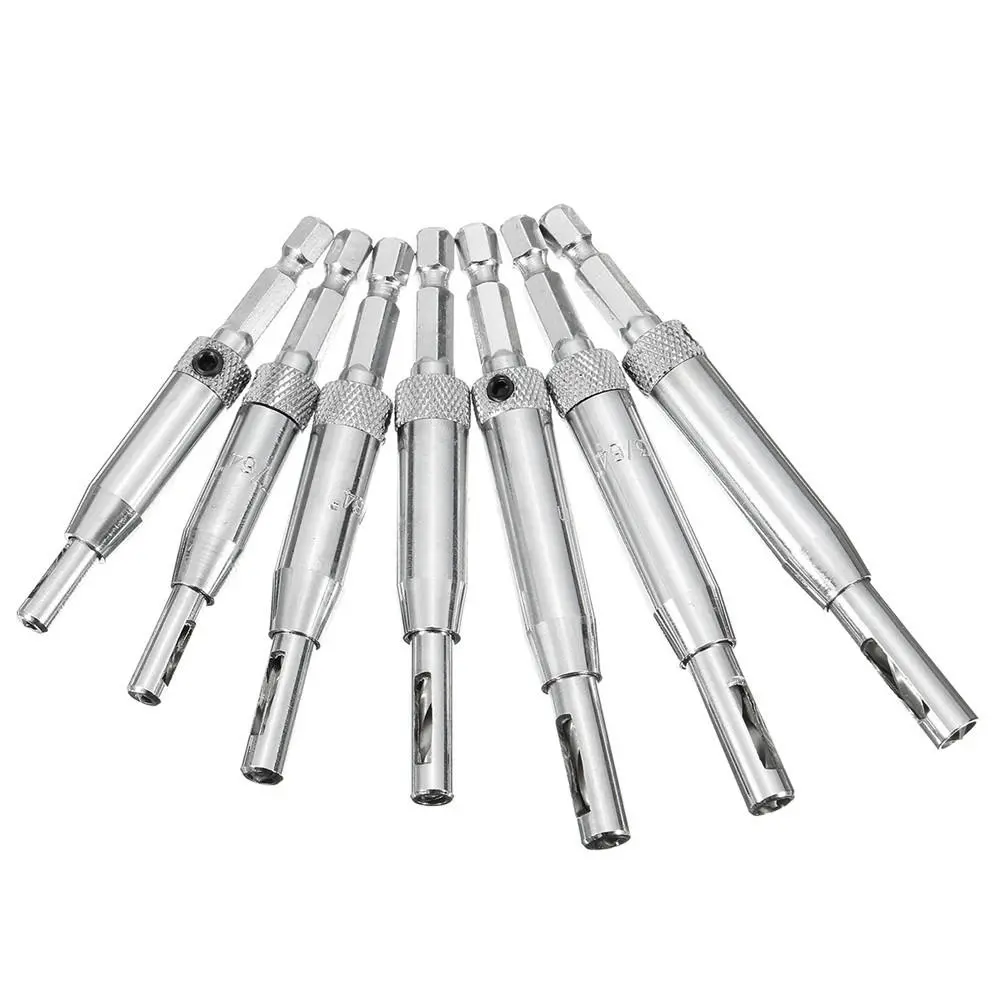 Drillpro 7pcs HSS Self Centering Drill Bit Set | Hinge Bit for Door & Cabinet - Image 5