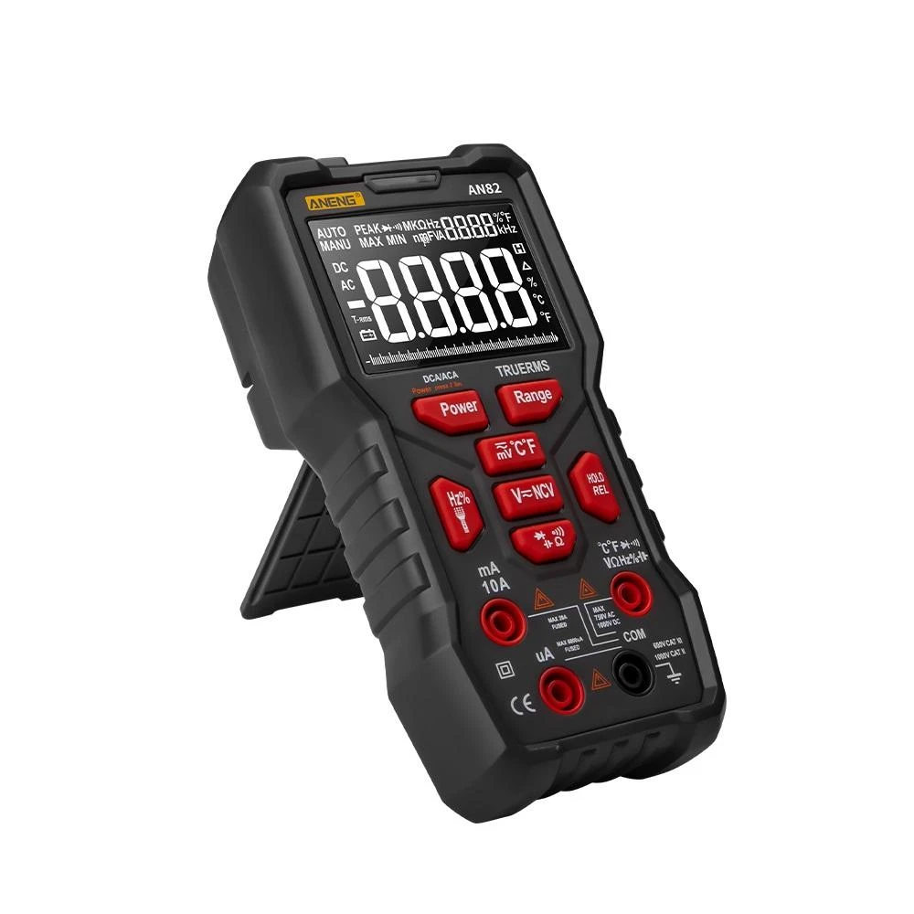 ANENG AN82 Digital Multimeter - True RMS 9999 Count | NCV, Capacitor & Diode Tester - Image 2