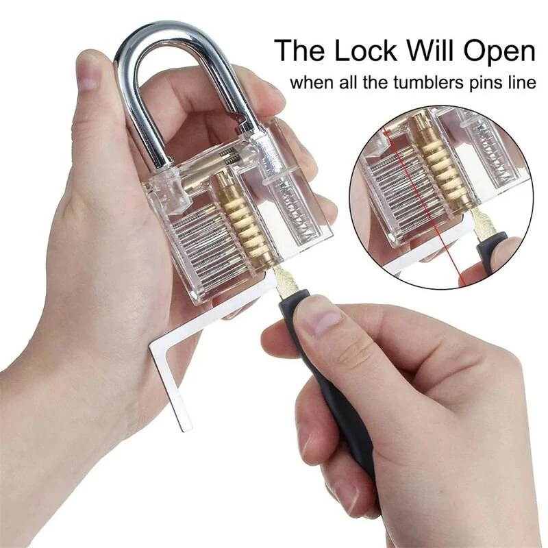 Professional Locksmith Toolkit - Reliable Metal Practice Tools Set for Padlocks & DIY - Image 5