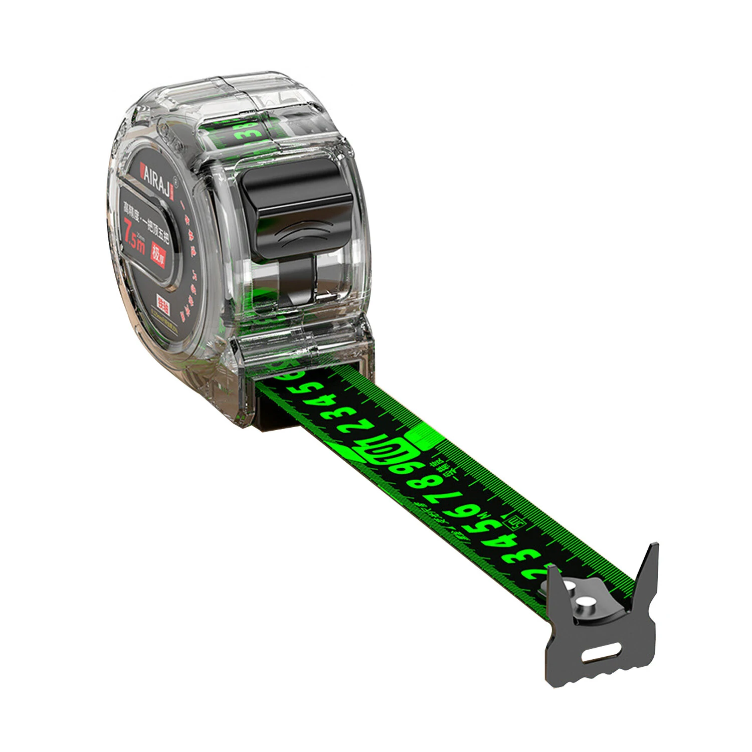 10M Fluorescent Steel Tape Measure | Circle Measuring & Self-Locking - Image 2