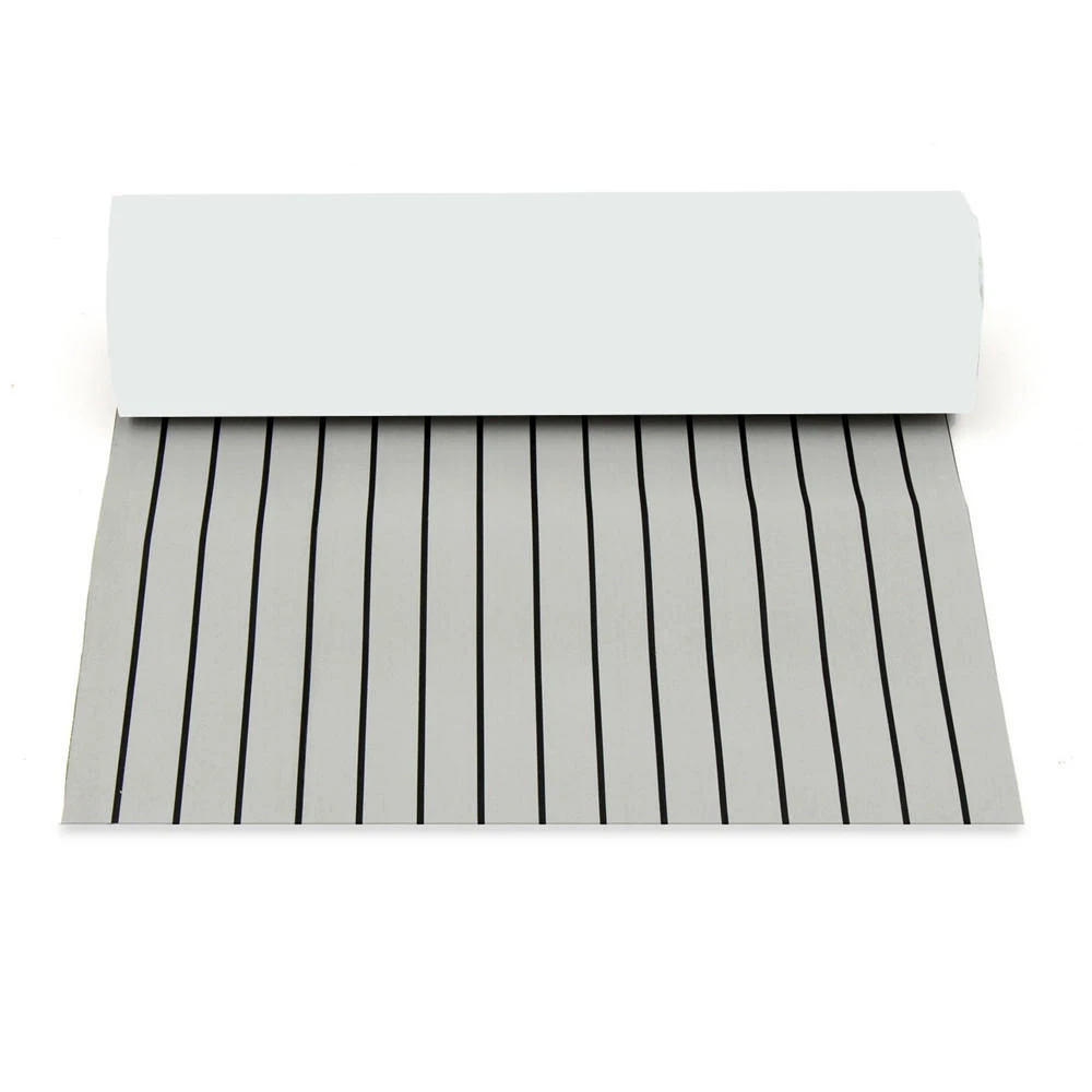 Faux Teak Sheet 900x2400mm 5.5mm Light Grey/Black EVA Foam Decking for Boat Yacht - Image 3