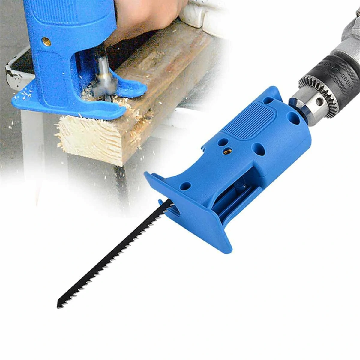 Drillpro Reciprocating Saw Attachment - Converts Drill for Wood & Metal Cutting - Image 4