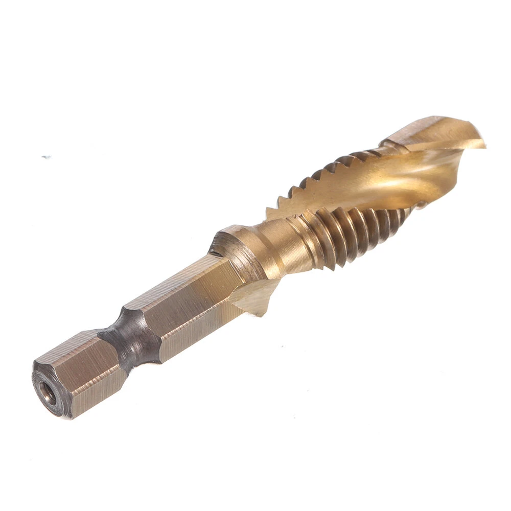 Drillpro 6Pcs M3-M10 HSS Titanium Drill Tap Bit Set | Countersink & Deburr - Image 4