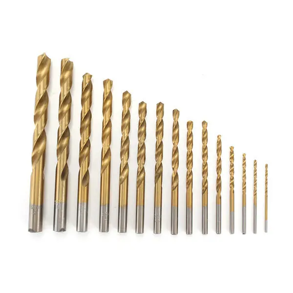 Doersupp 15pcs Titanium Coated HSS Drill Bits | 1.5-10mm Twist Drill Set - Image 2