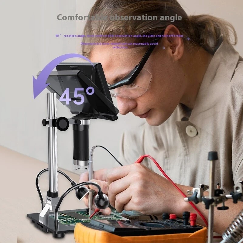 PM070 7 Inch Digital Microscope | IPS Screen, LED Lights, Type-C USB - Image 5