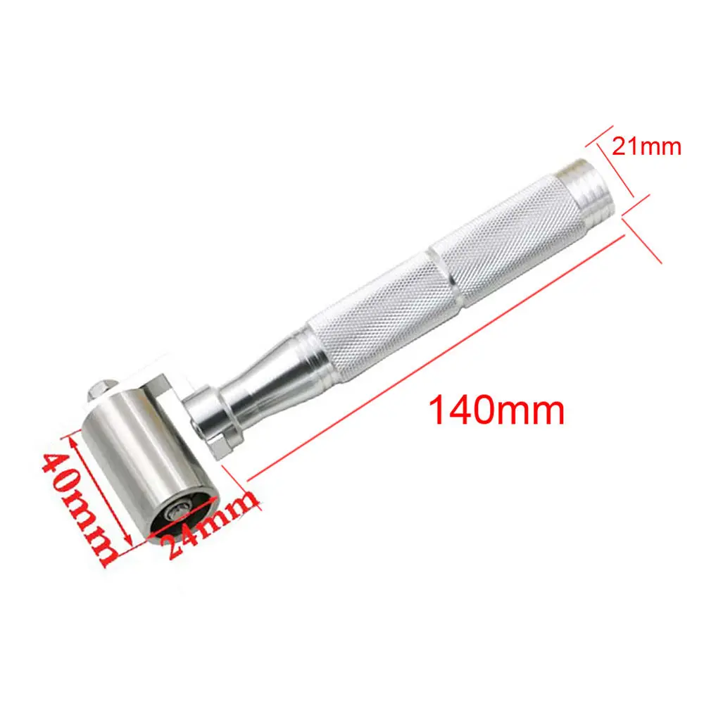 Stainless Steel 40mm Decorative Paint Roller | Flat Pressure Tool for Wallpaper & DIY - Image 4