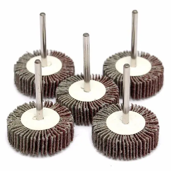 5pcs 80 Grit Sanding Flap Discs | 4mm Shank for Rotary Tools | Abrasive Grinding Wheel - Image 5