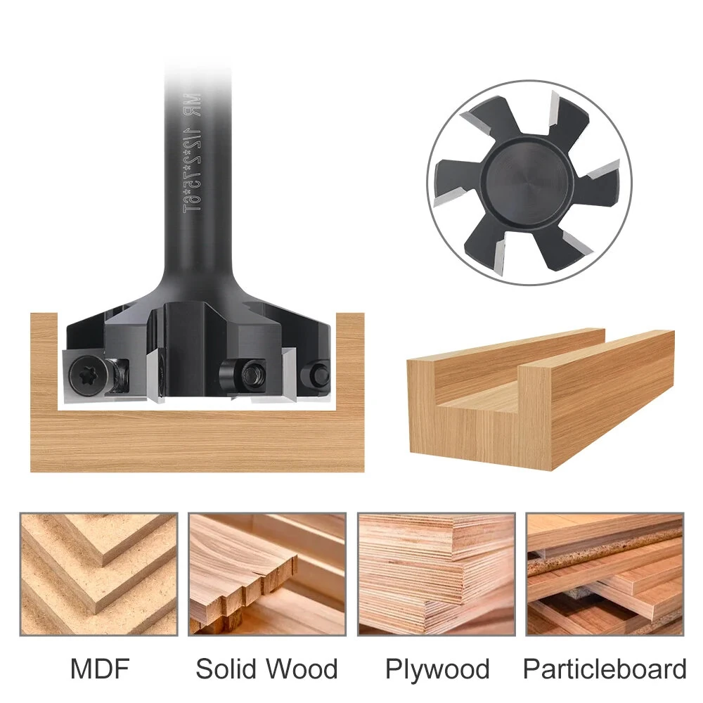 Whiteside Router Bits 6-Wing CNC Spoilboard Surfacing Bit - 1/2 Shank 2 Cutting Diameter - Image 3