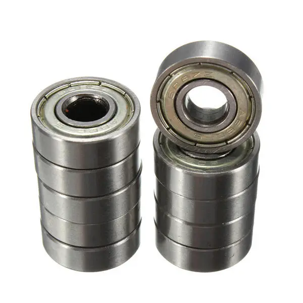 Skateboard Groove Roller Blade Bearings - 10Pcs Silver ABEC-3 Ball Bearings - Image 4
