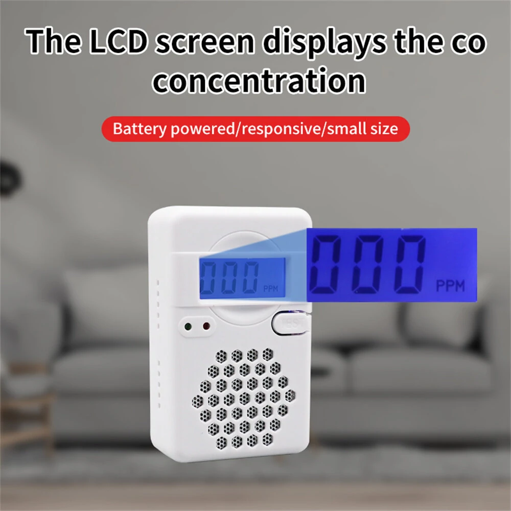 ZN-CDR817 Carbon Monoxide Detector - Electrochemical Sensor - Sound & Light Alarm - Image 2